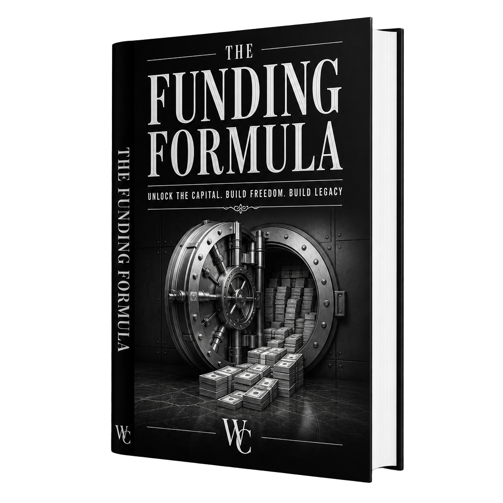 The Funding Formula — 3D hardcover mockup